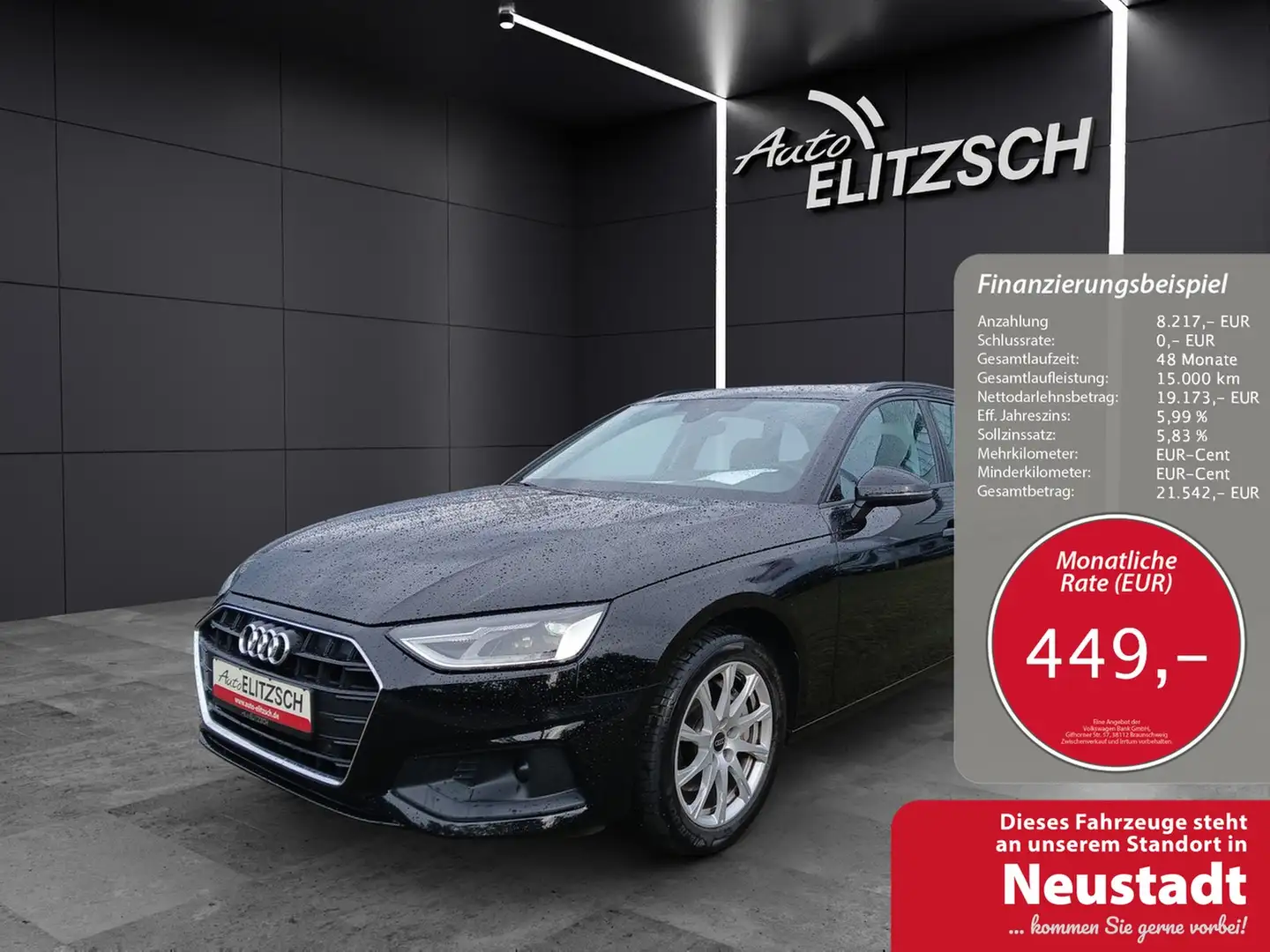 Audi A4 Avant 40 TDI S-tronic Navi GRA PDC SH LM Schwarz - 1
