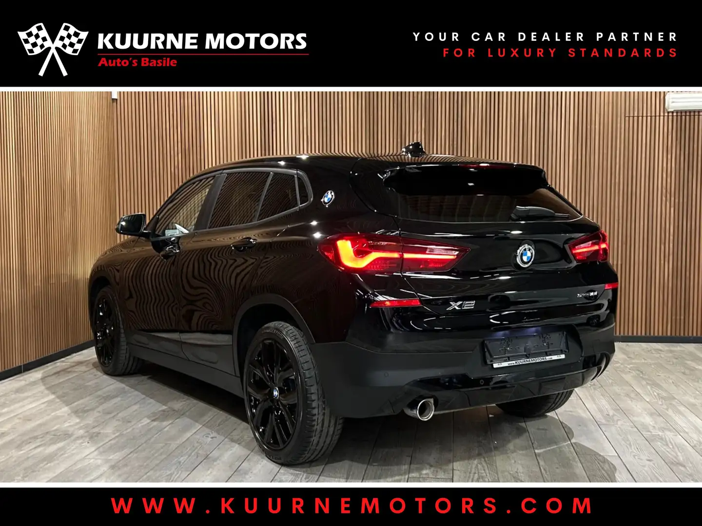 BMW X2 sDrive18iA Alu19"/Leder/Led/Pdc/Dab *1j garantie* Noir - 2