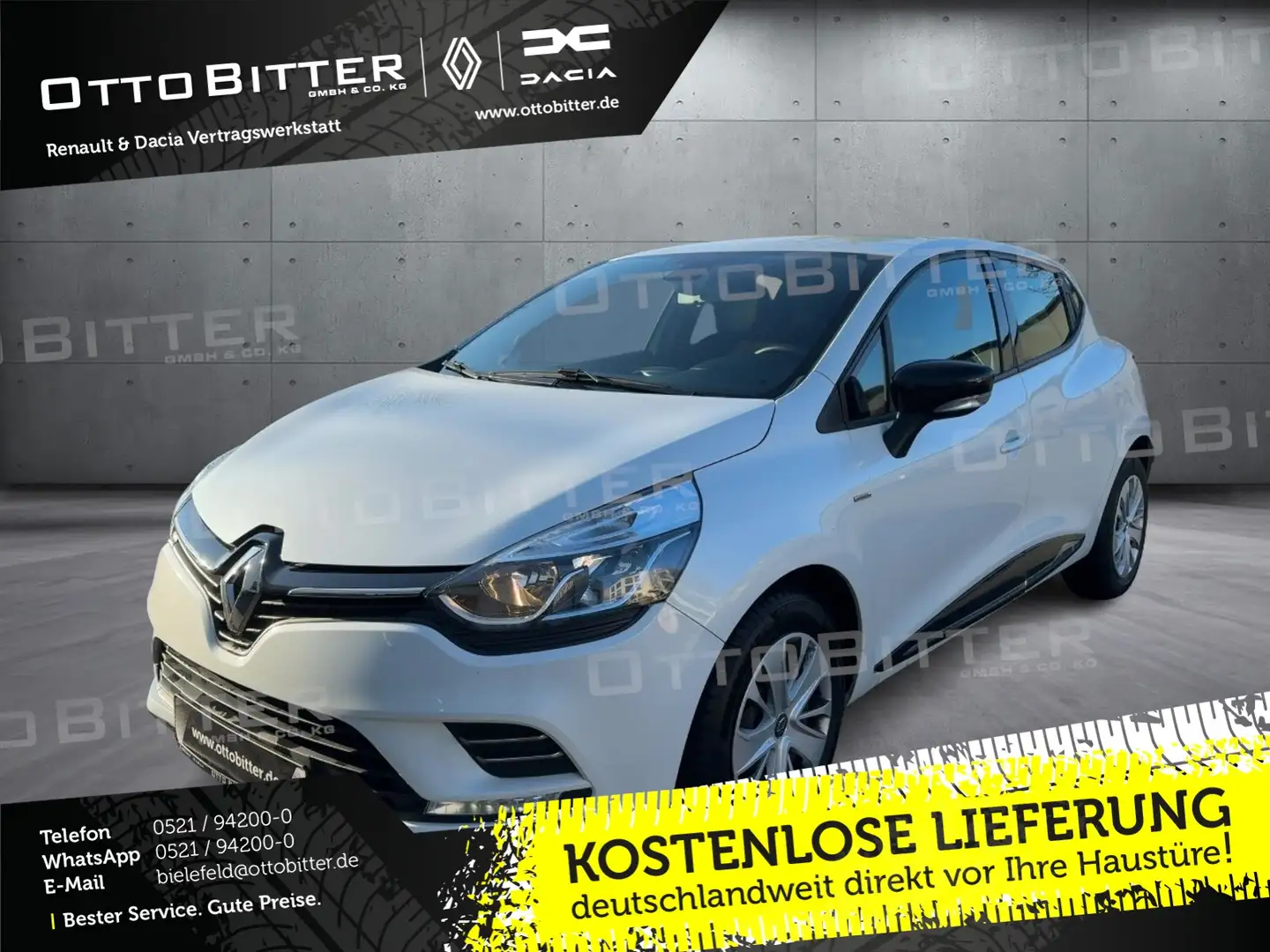 Renault Clio TCe90 Limited KLIMAAUTO/PARKP/NAVI/GJR Fehér - 1