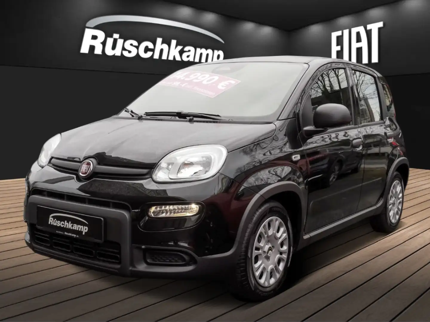 Fiat Panda Hybrid 1.0 PDC Klima dig.Kombiinstr. Temp. Schwarz - 1