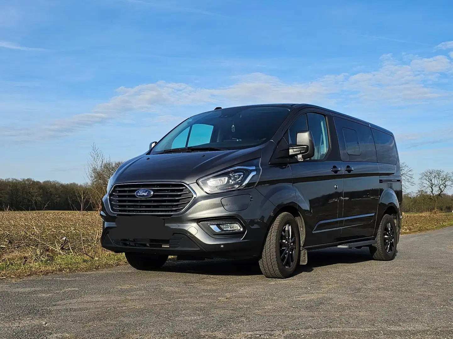 Ford Tourneo Custom Tourneo+Custom+320+L1H1+VA+1.0+EcoBoost+PHEV+Titan Grau - 1