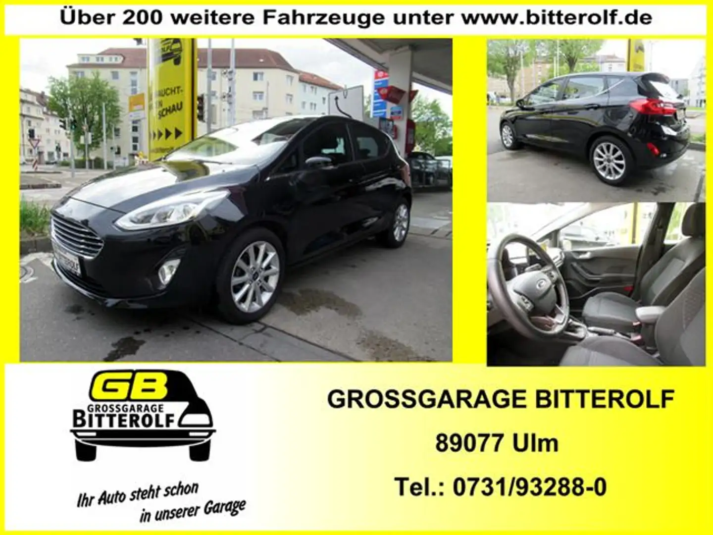 Ford Fiesta 1.0 Titanium 5tg SHZ/Alu/Sportsitze/Klima Schwarz - 1