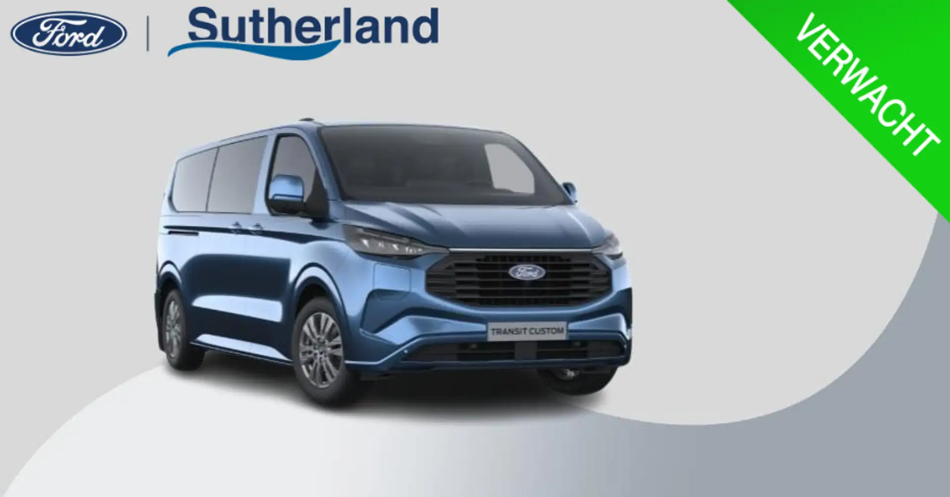 Ford Transit Custom 340 2.5 PHEV L2H1 Limited 233pk | Incl. BTW/BPM | Blauw - 1