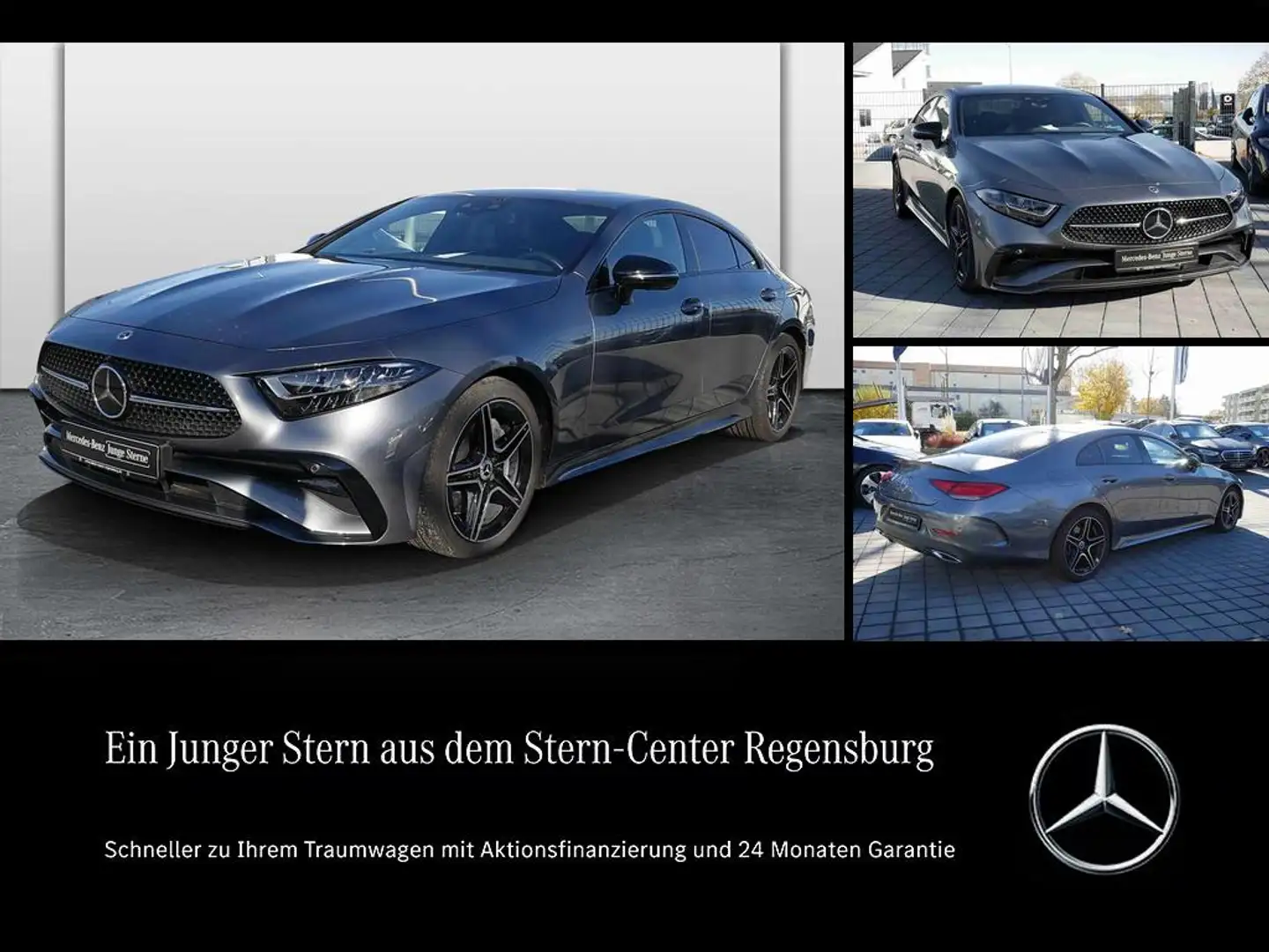 Mercedes-Benz CLS 400 d 4M+AMG+DIST+MEMORY+MASSAGE+NIGHT+LEDER Šedá - 1