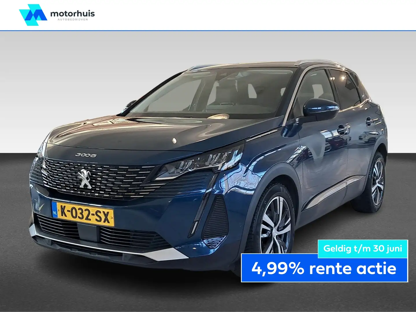 Peugeot 3008 1.2 PureTech 130pk Blue Lease Allure / Navigatie / Bleu - 1