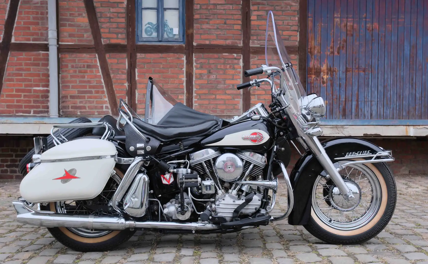 Harley-Davidson Panhead FLH Duo Glide Gespann - worldwide shipping - Negru - 1
