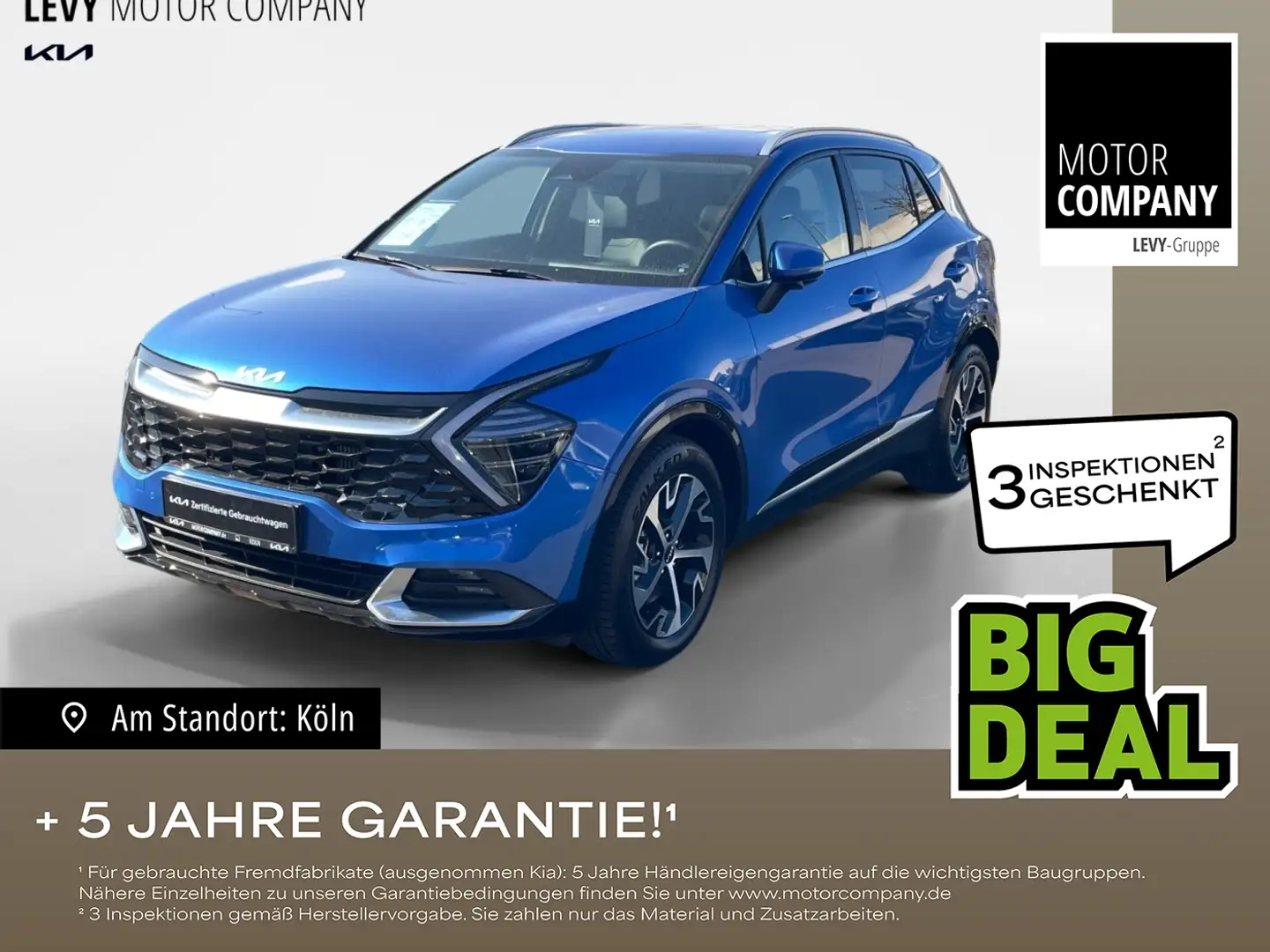 Kia Sportage 1.6 T-GDI Hybrid Spirit +AWD+DCT+Allwett Blue - 1