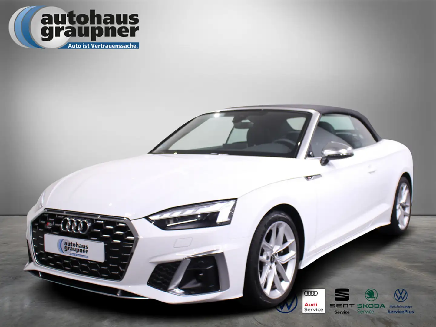 Audi S5 Cabriolet 3.0 TFSI quattro S tronic SHZ Weiß - 1