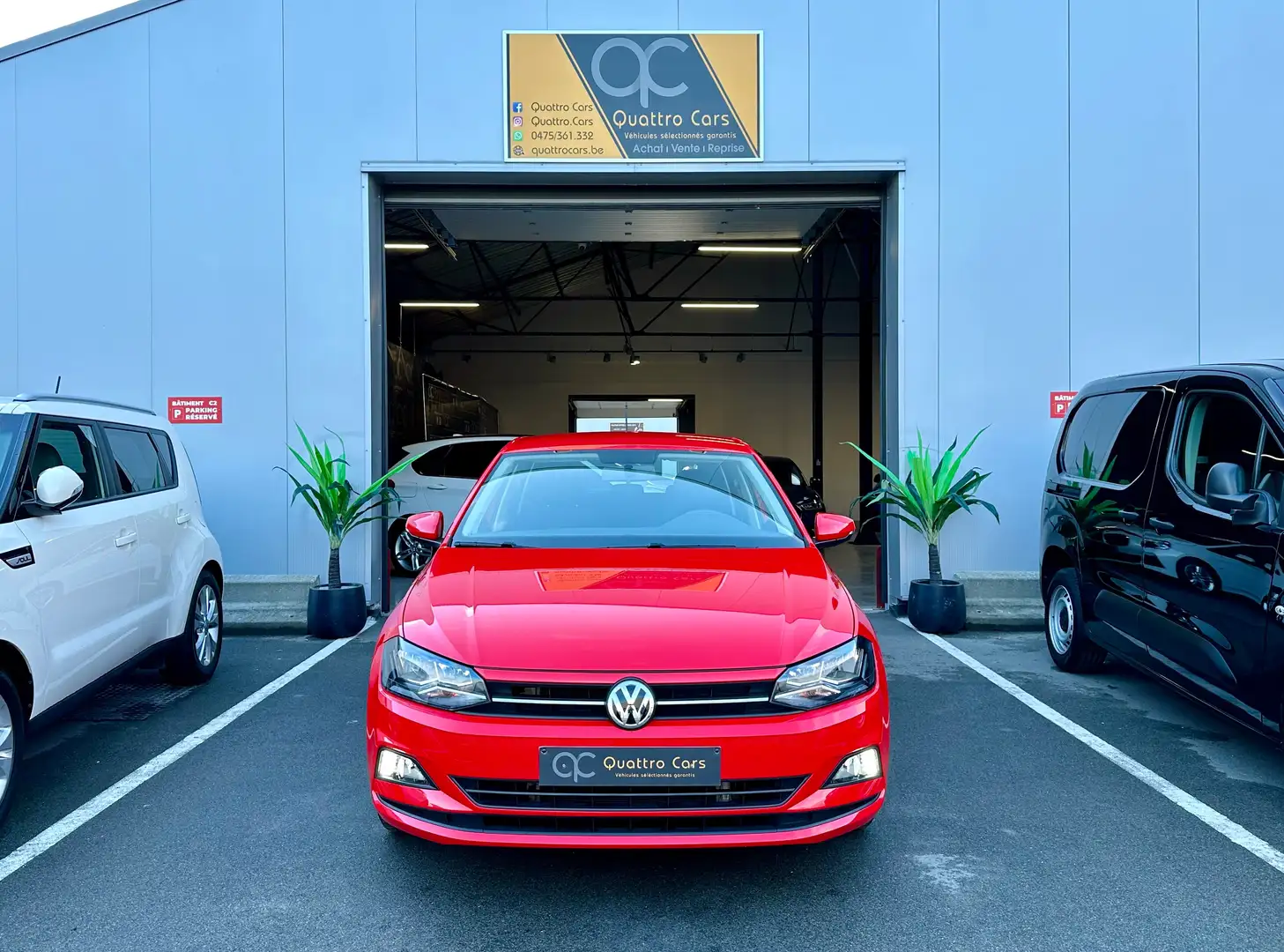 Volkswagen Polo 1.0i SIEGES CHAUFFANTS GARANTIE/ECRAN Rouge - 2