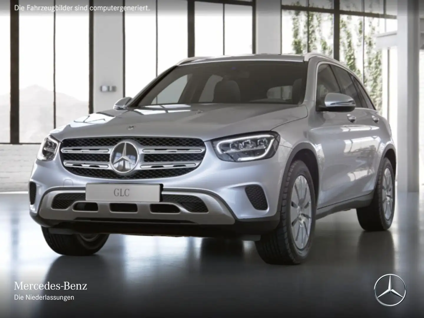 Mercedes-Benz GLC 300 e 4M AHK+LED+SITZKLIMA+KEYLESS+9G Silber - 2
