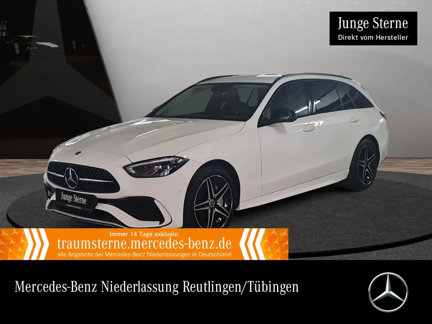 Mercedes-Benz C 300 e T AMG+NIGHT+LED+KAMERA+TOTW+KEYLESS+9G Weiß - 1