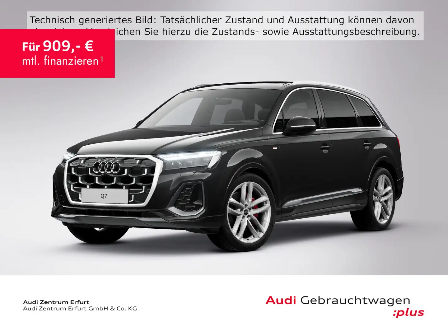 Audi Q7 2 x S line 45 TDI Laser Standh. Pano Schwarz - 1