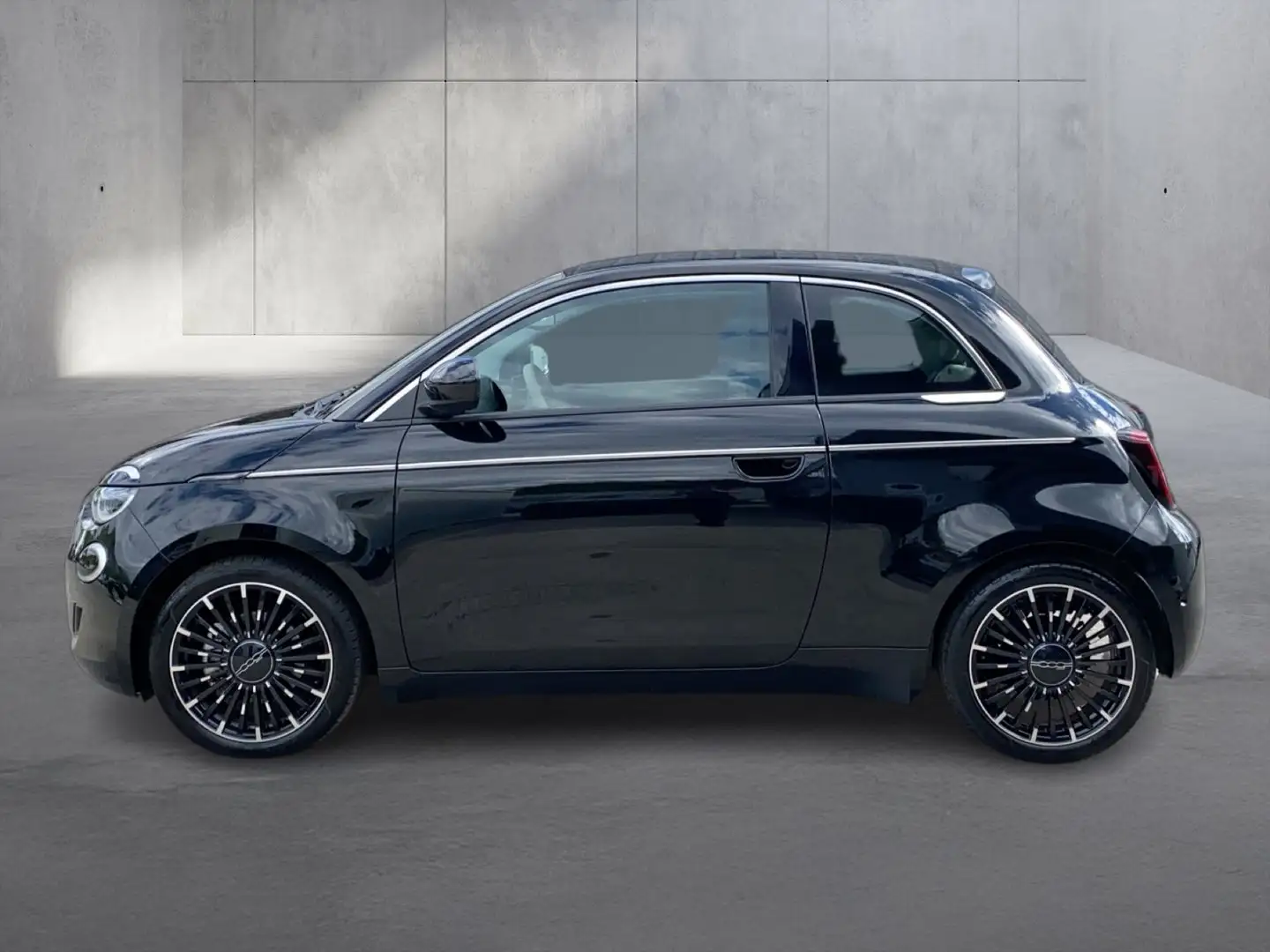 Fiat 500 e  Cabrio La Prima Schwarz - 2