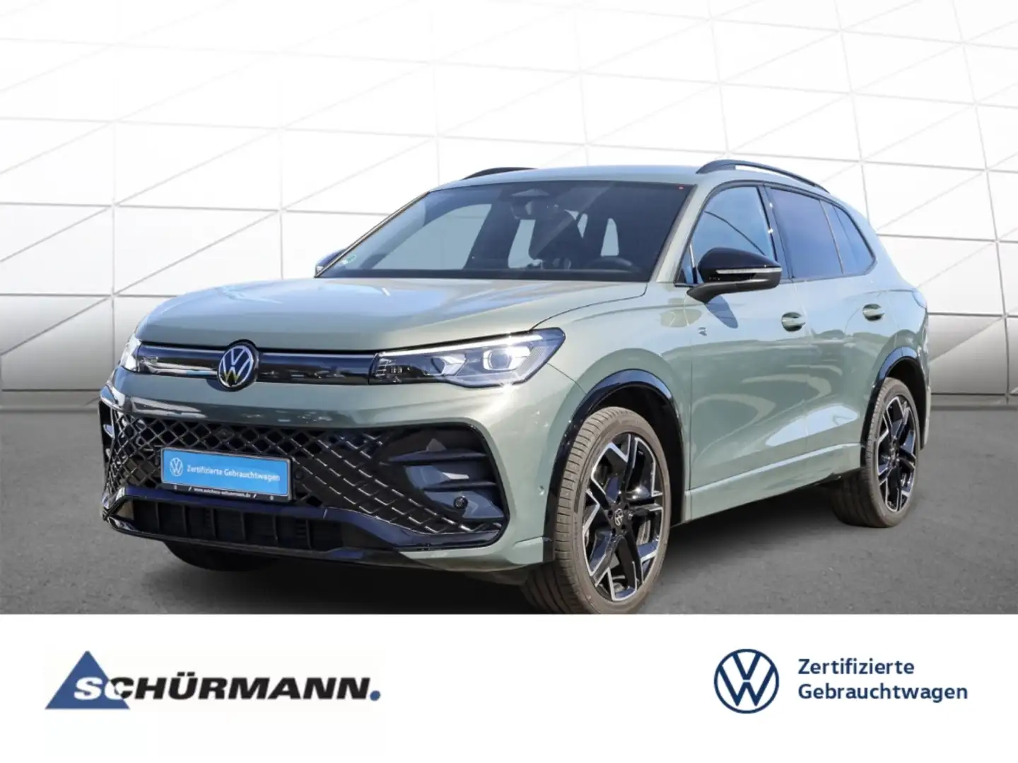 Volkswagen Tiguan R-LINE BLACK STYLE TDI DSG AHK LM20 NAVIPROMAX Grün - 1
