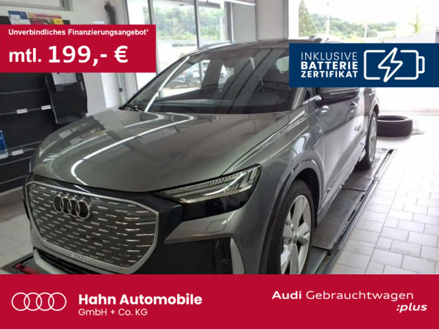 Audi Q4 e-tron 40 S-trc AHK PDC Navi Climatr Tempo Grau - 1