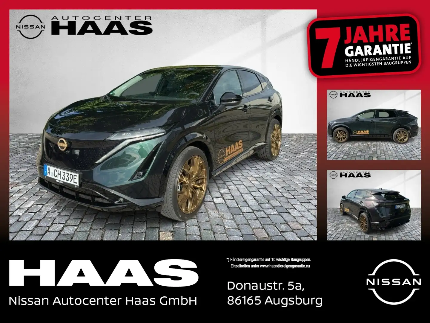 Nissan Ariya 87kWh Advance Pack ACC+LED+Navi 21'' Vert - 1