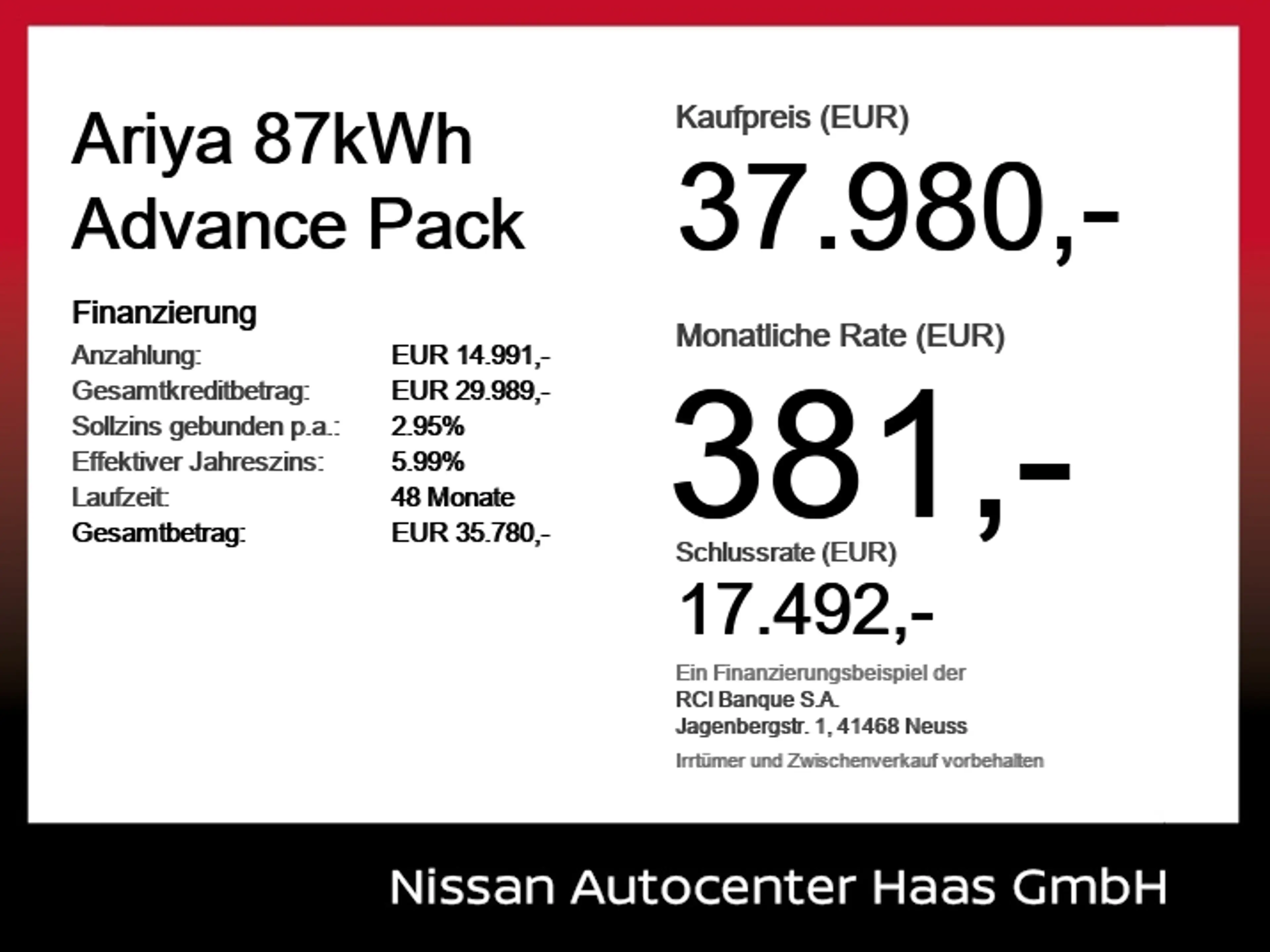 Nissan Ariya 87kWh Advance Pack ACC+LED+Navi 21'' — photo 6