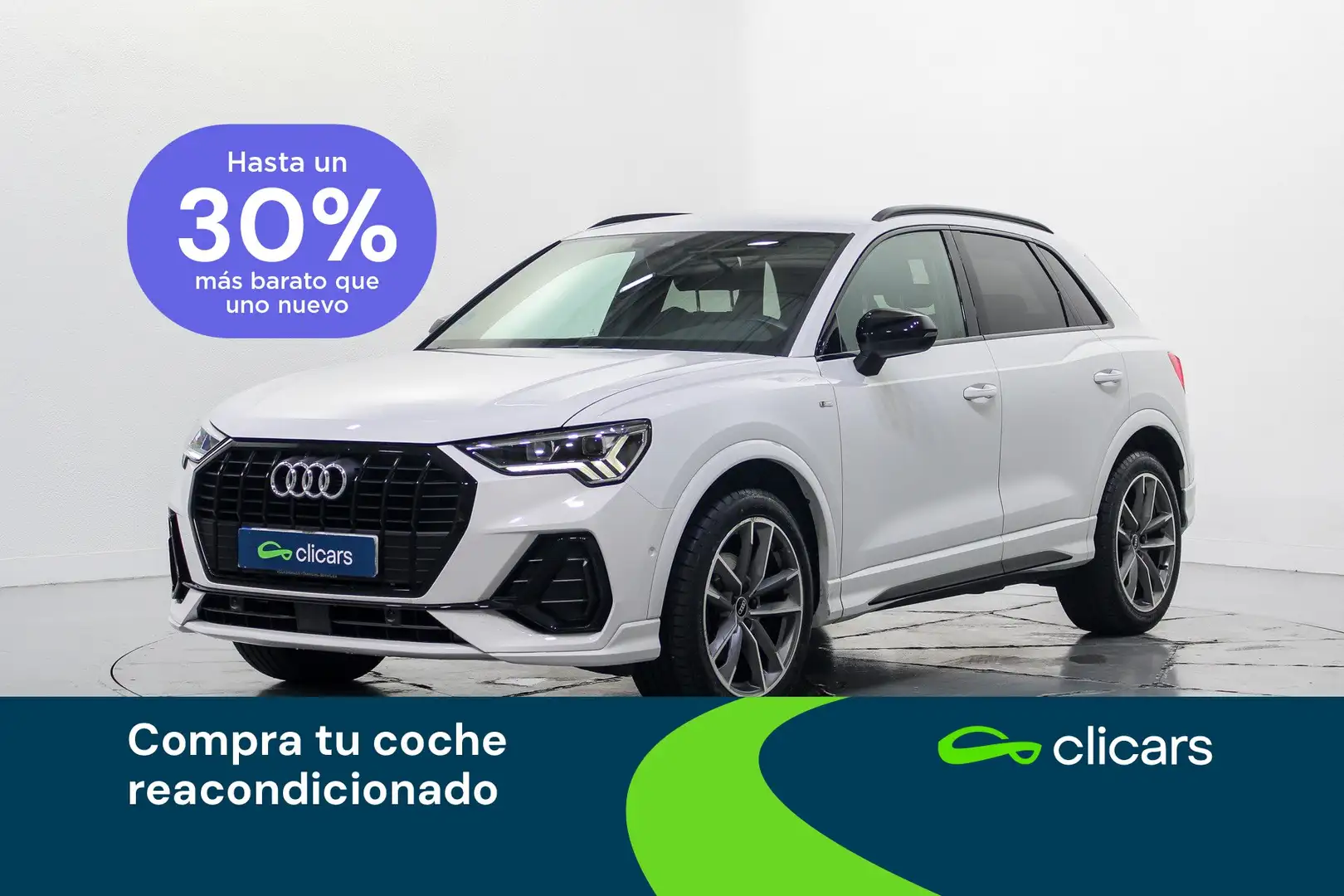 Audi Q3 35 TFSI Black line S tronic Blanc - 1