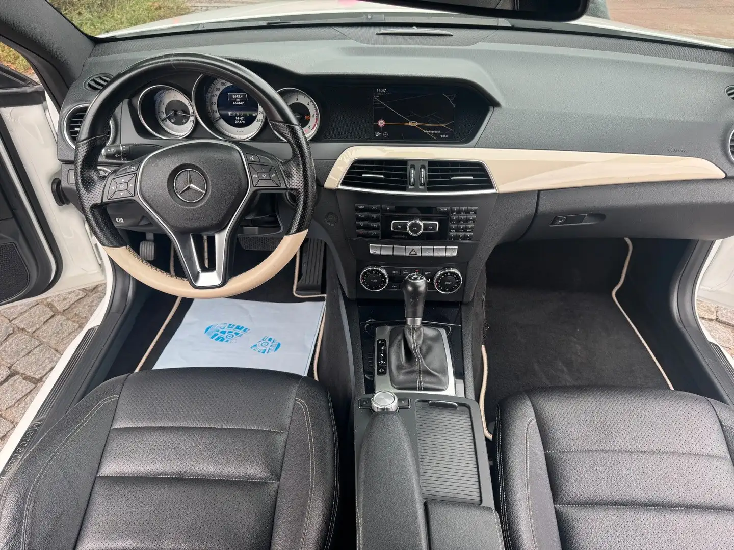 Mercedes-Benz C 250 CDI AMG-SPORTPAKET*LEDER*NAVI*PDC Blanc - 2