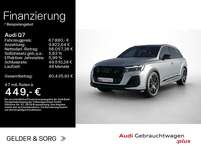 Audi Q7 SUV TFSIe qu. S line 290 kW 82km/WLTP*B&O*Air