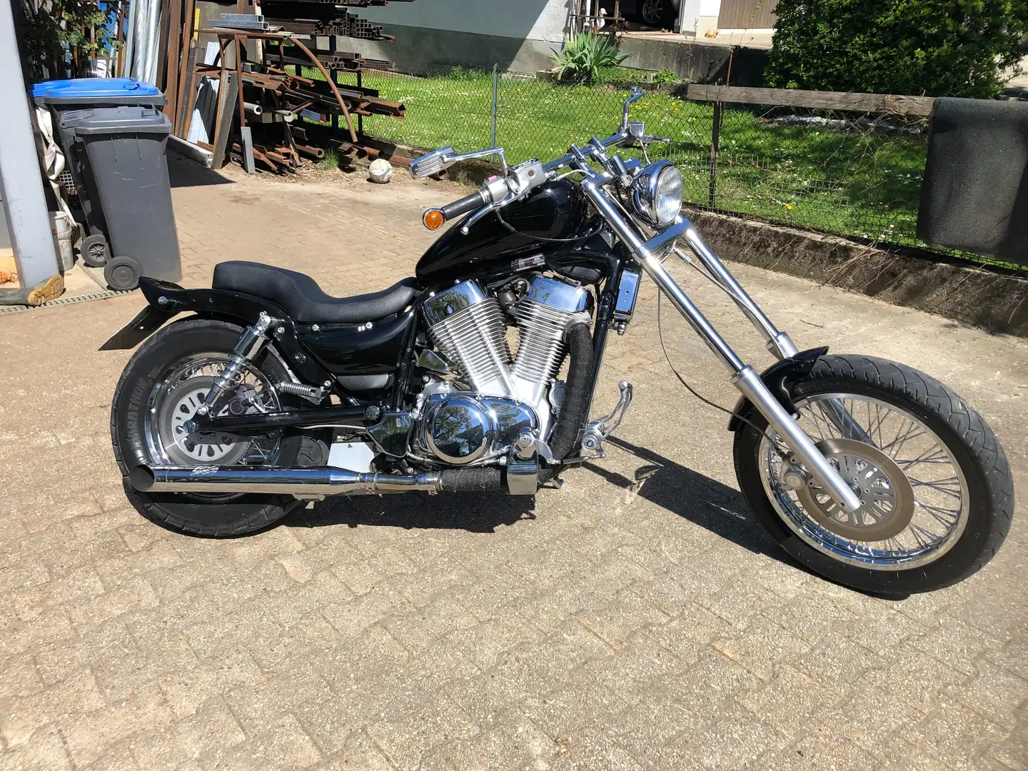 Suzuki Intruder C Umgebaute verlängerte Gabel Negru - 2