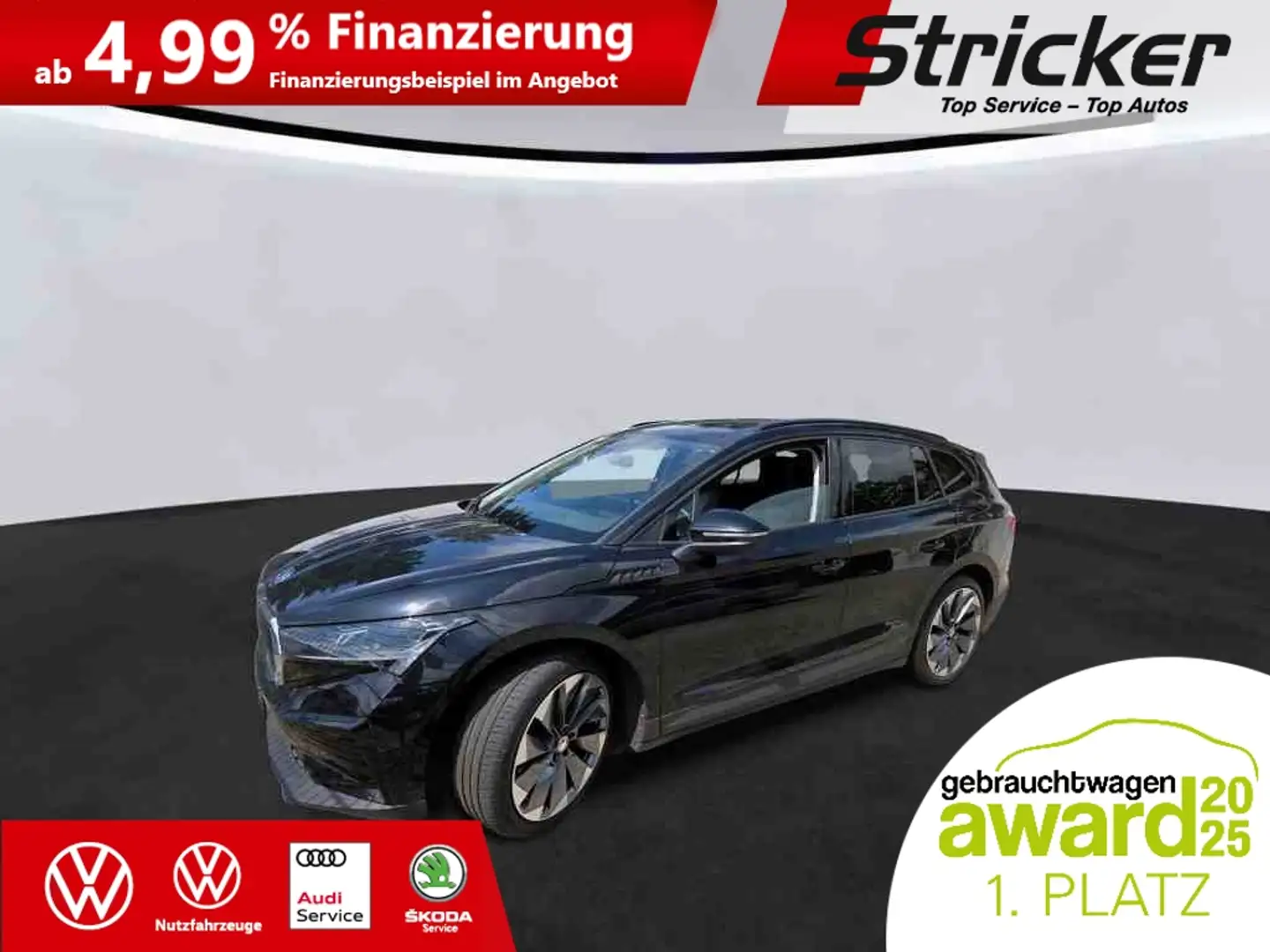 Skoda Enyaq iV60 Lodge 285,-ohne Anzahlung LED-Matrix Wärmep Schwarz - 2