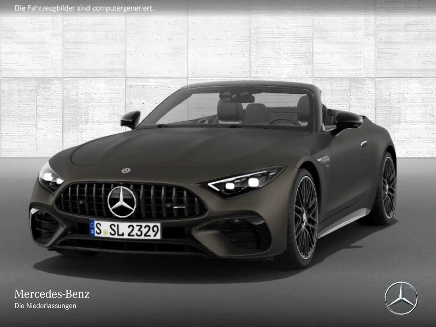 Mercedes-Benz SL 43 AMG Cab. 360° Burmester Distr+ Multisitz HUD Grau - 2