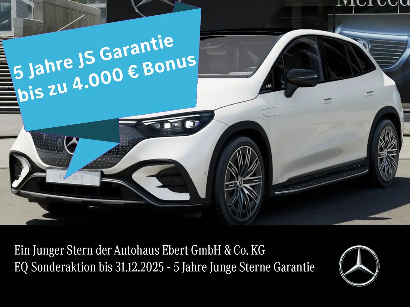 Mercedes-Benz EQE 350 EQE350 4M SUV AMG Prem AIRMATIC Pano DISTRO 22kw Weiß - 1