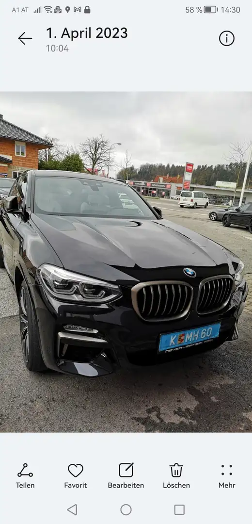 BMW X4 M X4 M40d Aut. Schwarz - 1