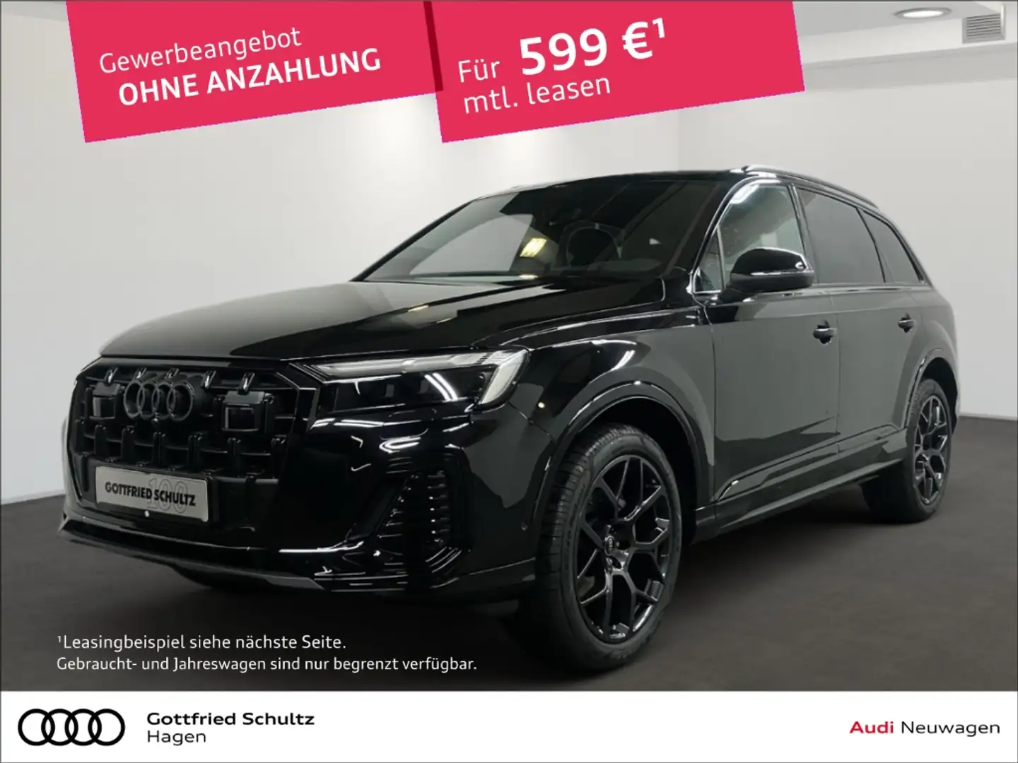 Audi Q7 50 TDI quattro BLACK PAKET SHZ KAMERA LED LEDER Schwarz - 1