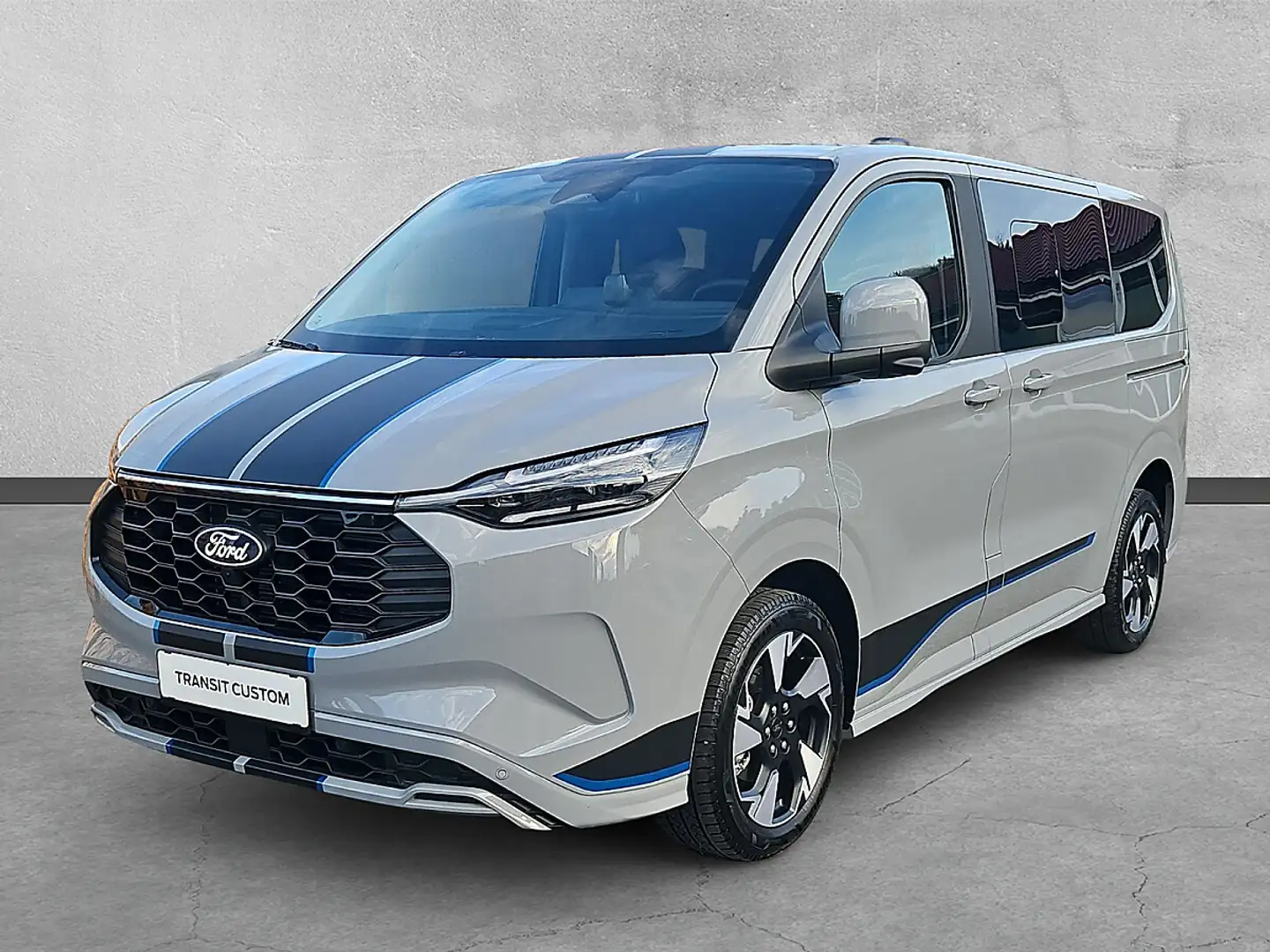 Ford Tourneo Custom Bus 2.5 PHEV 340 L1H1 FWD Sport Aut. Grau - 1