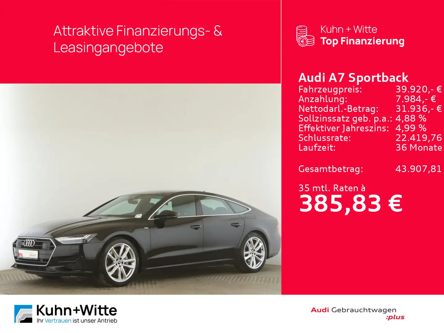 Audi A7 50 TFSIe quattro *HYBRID*Pano*AHK*M Noir - 1