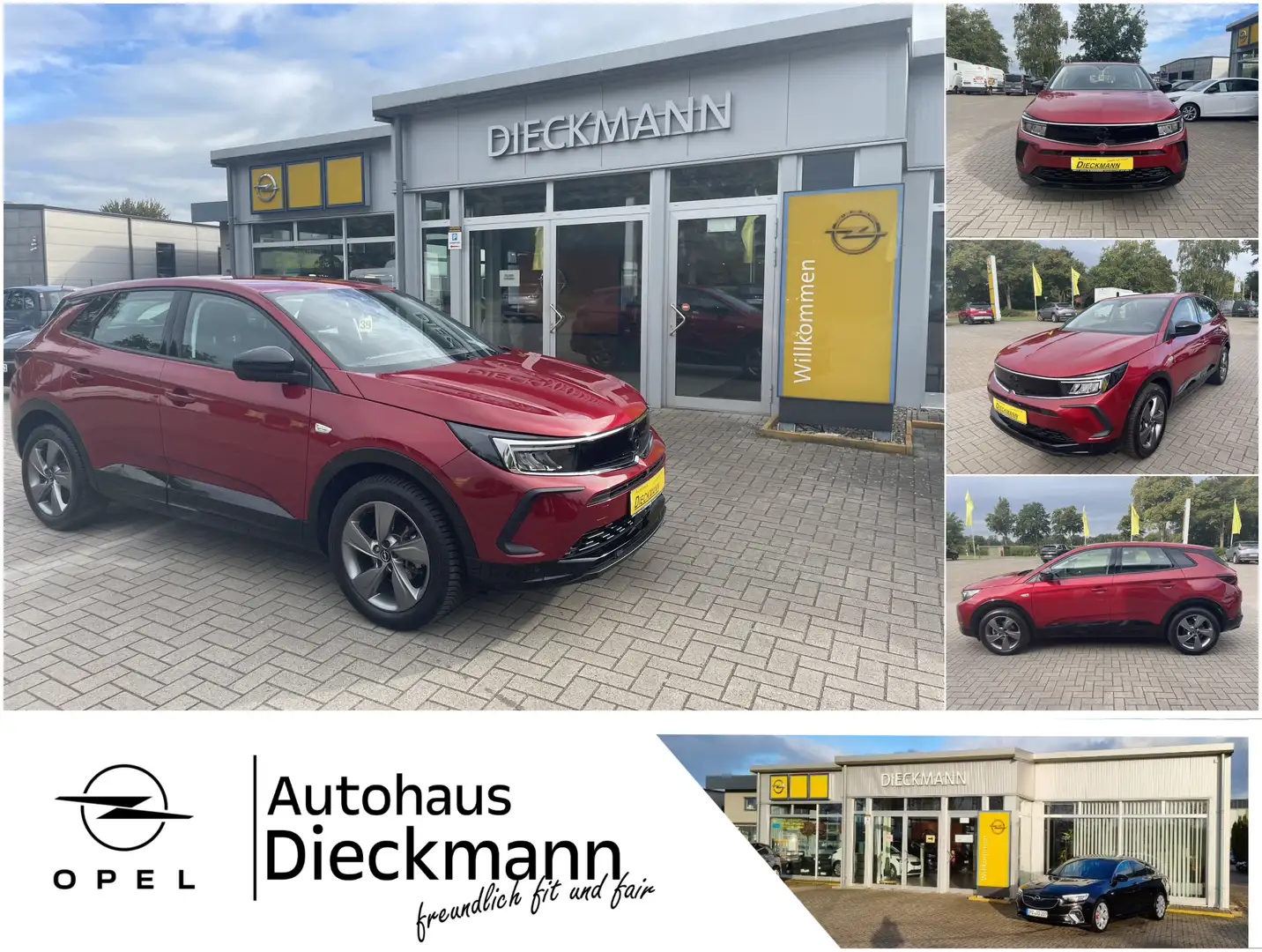 Opel Grandland GS Navi AHK SHZ 360°Kam PDC LED Rot - 1