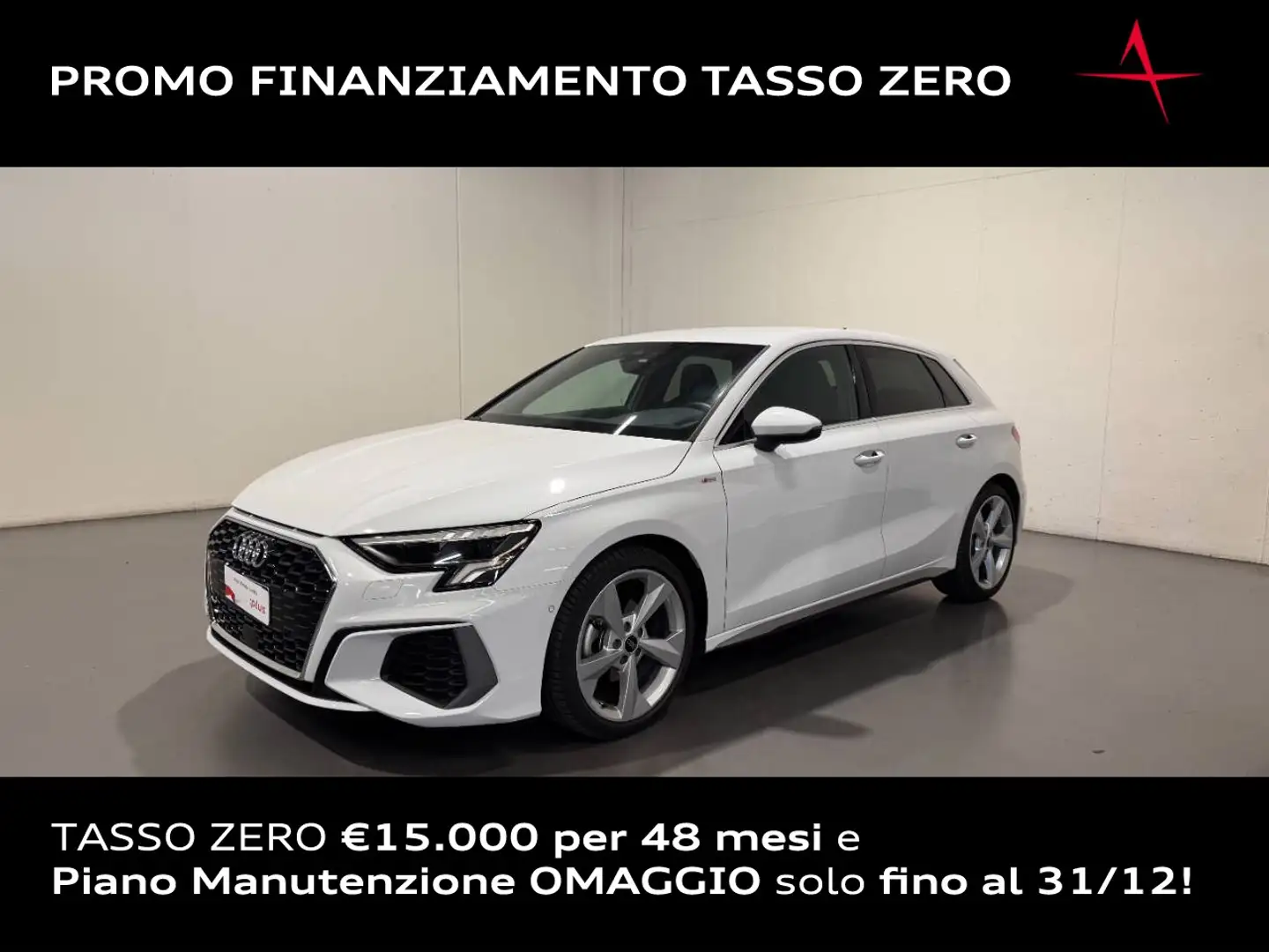 Audi A3 SPORTBACK 35 TDI S-TRONIC S LINE EDITION Blanc - 1