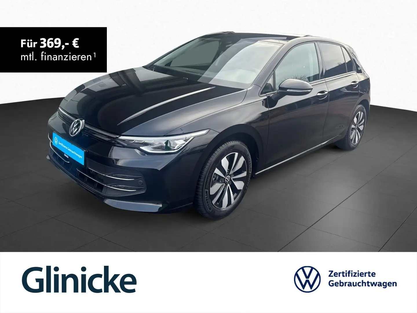 Volkswagen Golf VIII 1.5 eTSI DSG Goal Navi RFK LED Sitzh. Schwarz - 1