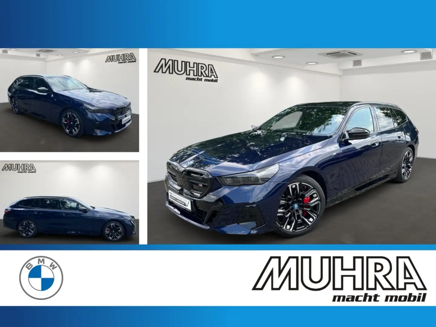BMW M6 i5 M60 xDrive Touring 20" Autobahnas. Pano AHK ! Modrá - 1