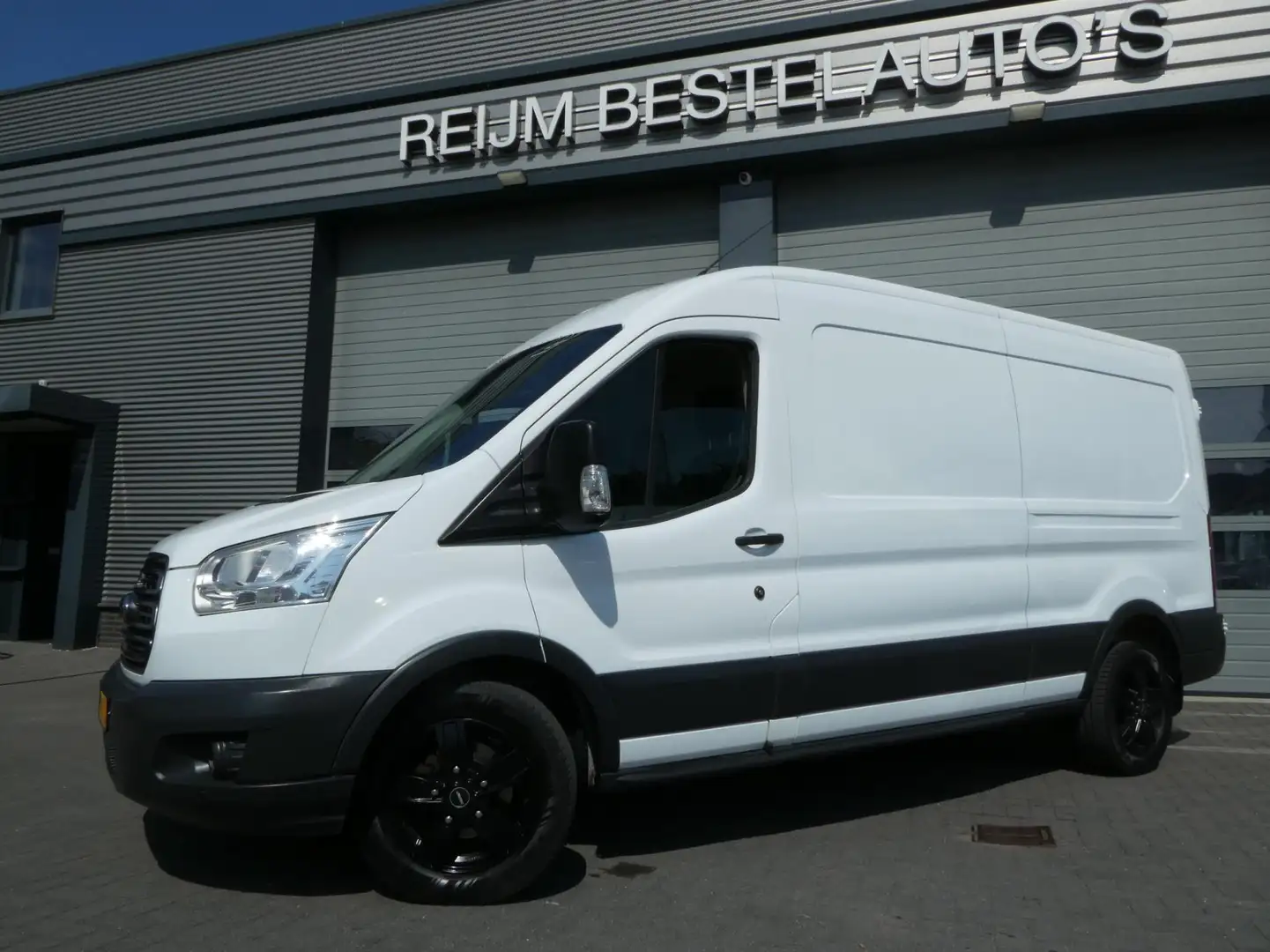 Ford Transit 350 2.2 TDCI L3H2 airco , 3 zits , trekhaak Wit - 2