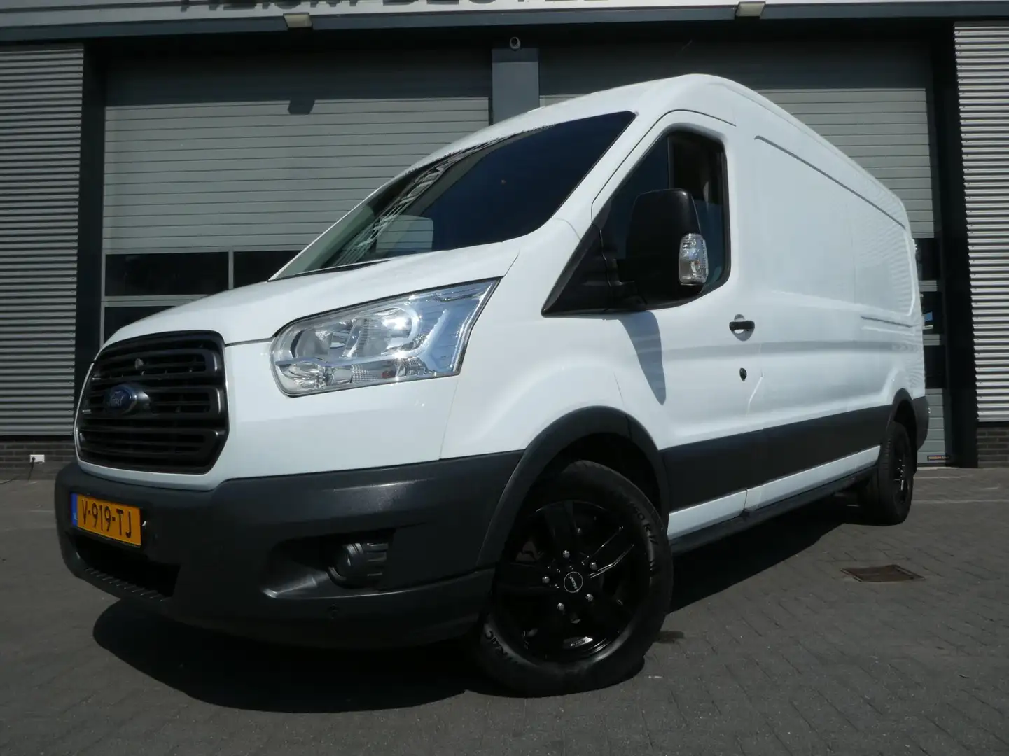 Ford Transit 350 2.2 TDCI L3H2 airco , 3 zits , trekhaak Wit - 1