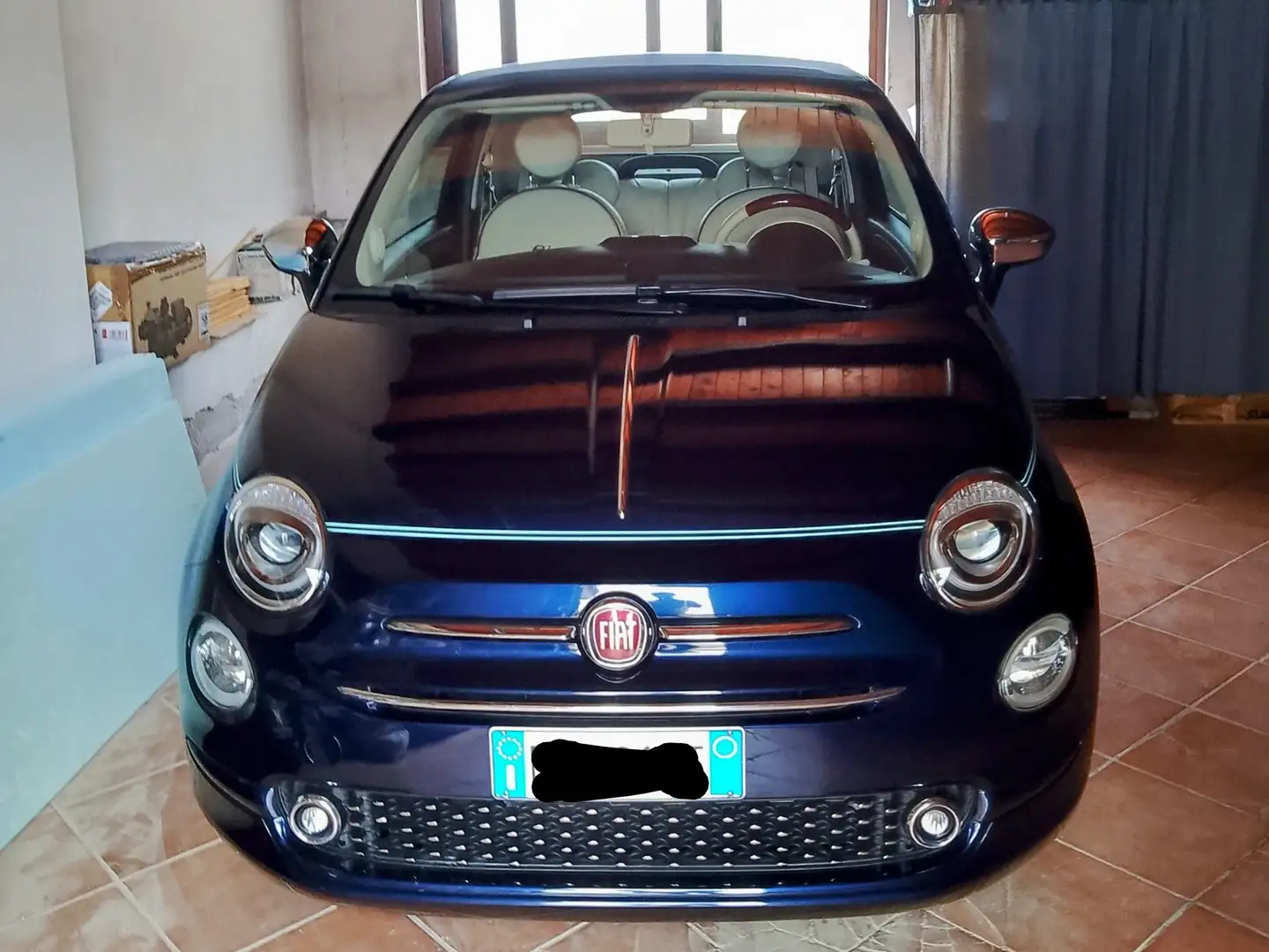 Fiat 500C 500 cabrio 2017 1.2 Riva 69cv Blu/Azzurro - 1