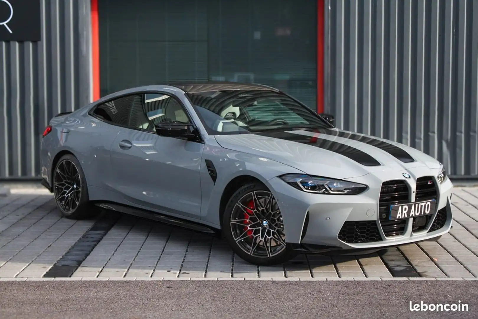 BMW M4 Compétition 3.0 510Ch Garantie constructeur 01-26 Malus inclus Française 1 Propriétaire Brooklyngrau Merino Silverstone D Gris - 1