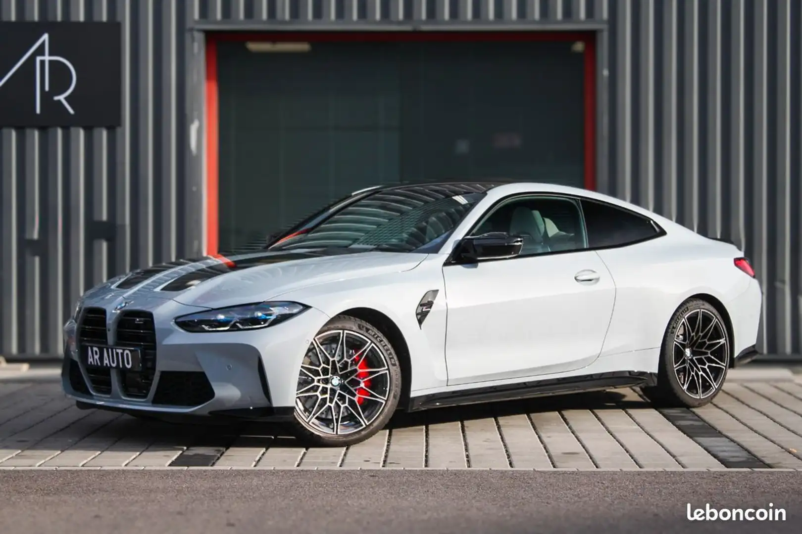 BMW M4 Compétition 3.0 510Ch Garantie constructeur 01-26 Malus inclus Française 1 Propriétaire Brooklyngrau Merino Silverstone D Gris - 2