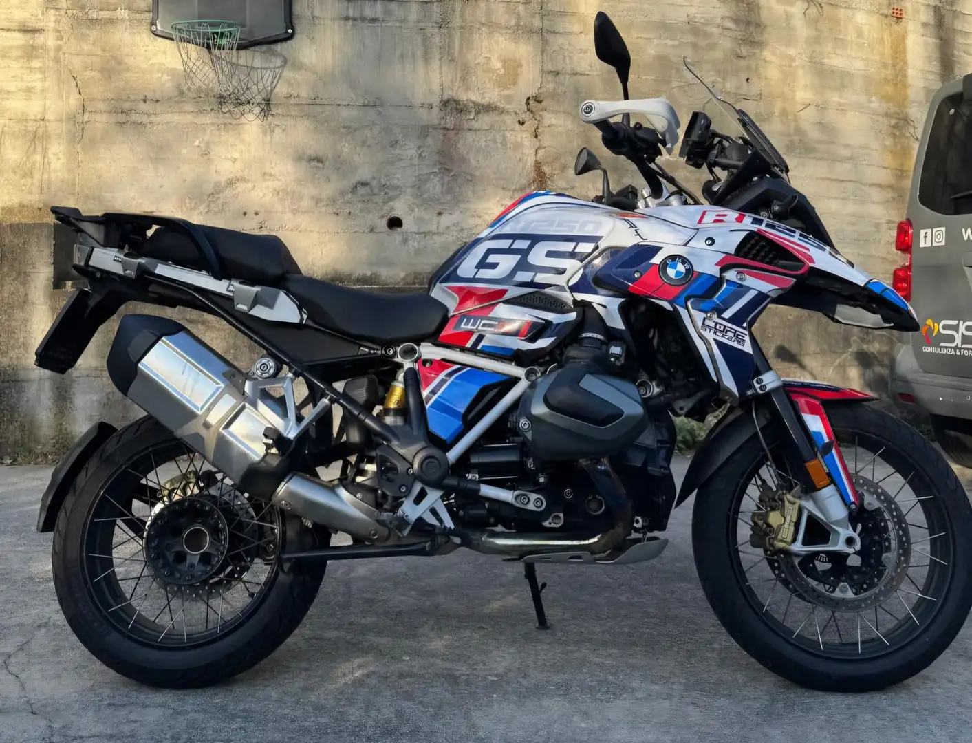 BMW R 1250 GS HP Full optional grafiche FACTORY CORE STICKERS Bianco - 2