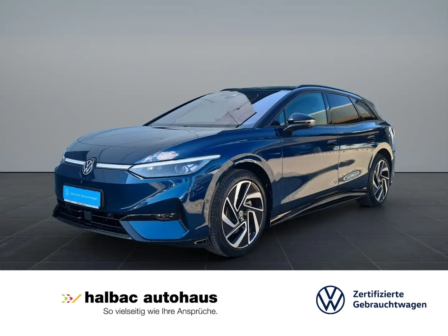 Volkswagen ID.7 Tourer Pro 210 kW +1,49%+AHK+NAVI+WR+WÄRMEPUMPE+I Blau - 1