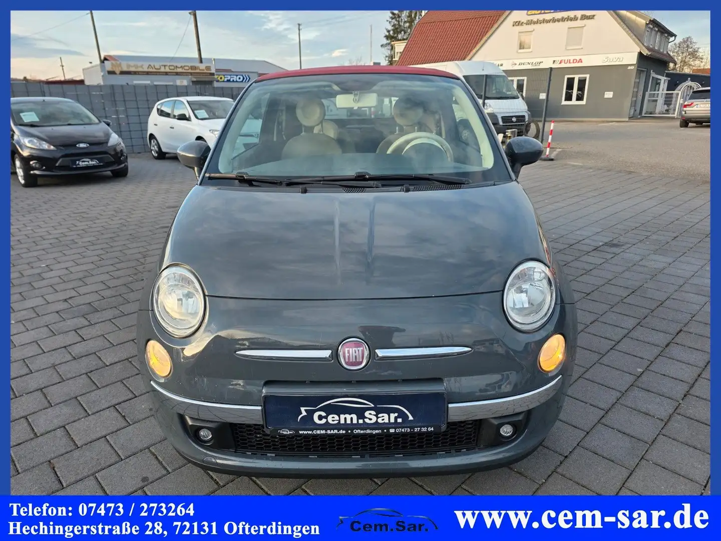 Fiat 500C Lounge  Cabrio *Alu-Felgen* Gri - 2
