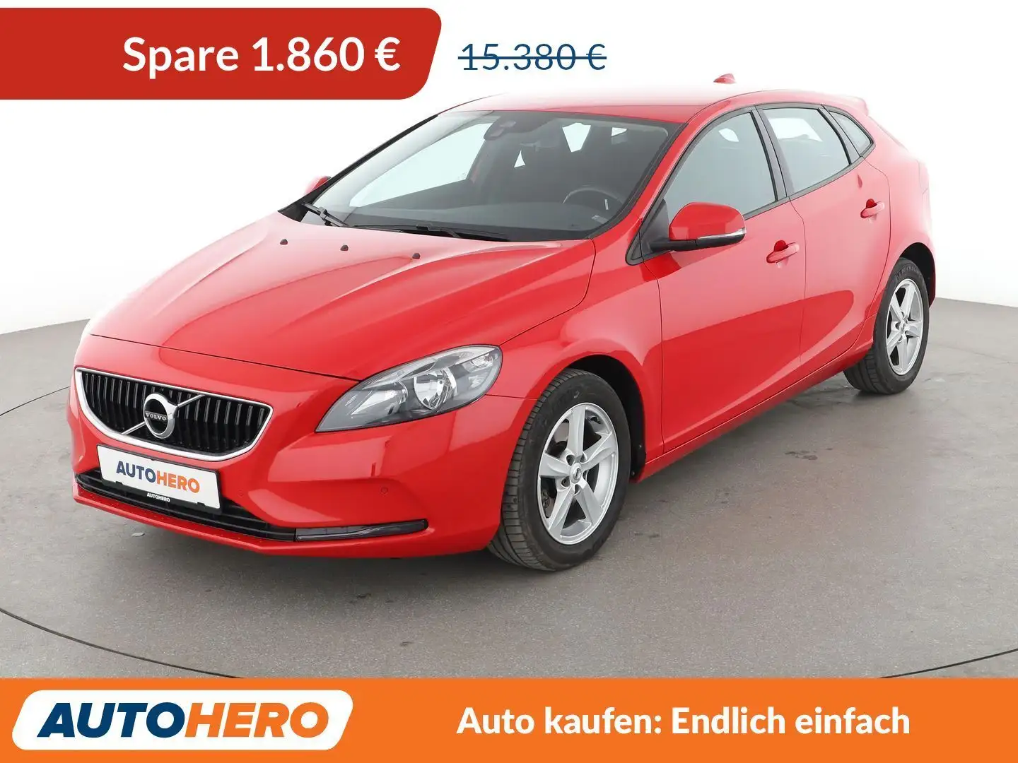 Volvo V40 2.0 T3 Kinetic*NAV*LED*TEMPO*PDC*SHZ Rood - 1