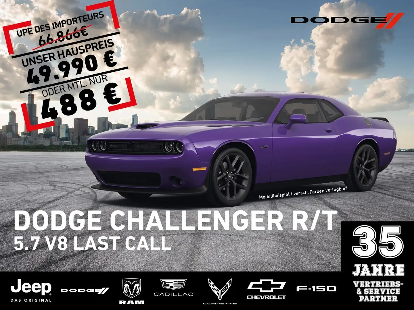 Dodge Challenger R/T Perform. 5.7V8|Last Call 488€ mtl Mauve - 1