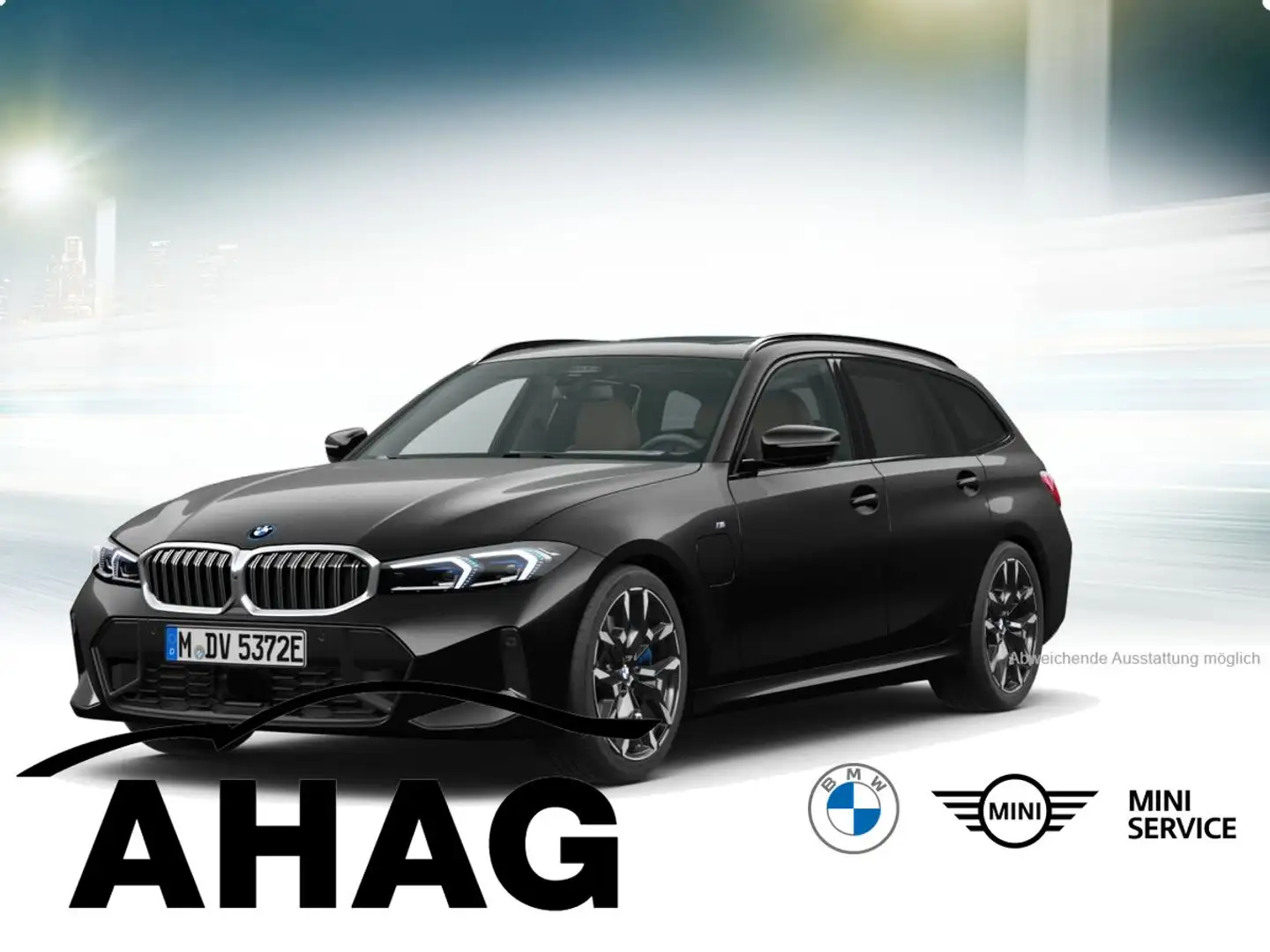 BMW 330 e xDrive Touring Automatic M Sportpaket AHK Noir - 2