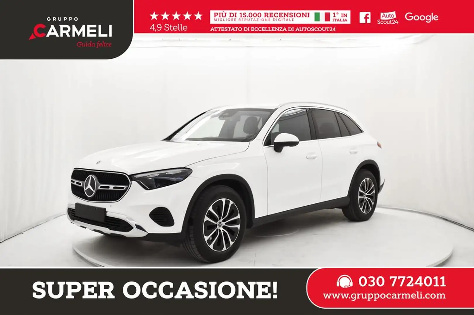 Mercedes-Benz GLC 200 mhev Advanced 4Matic NAVI,LED,GANCIO,CERCHI Blanc - 1