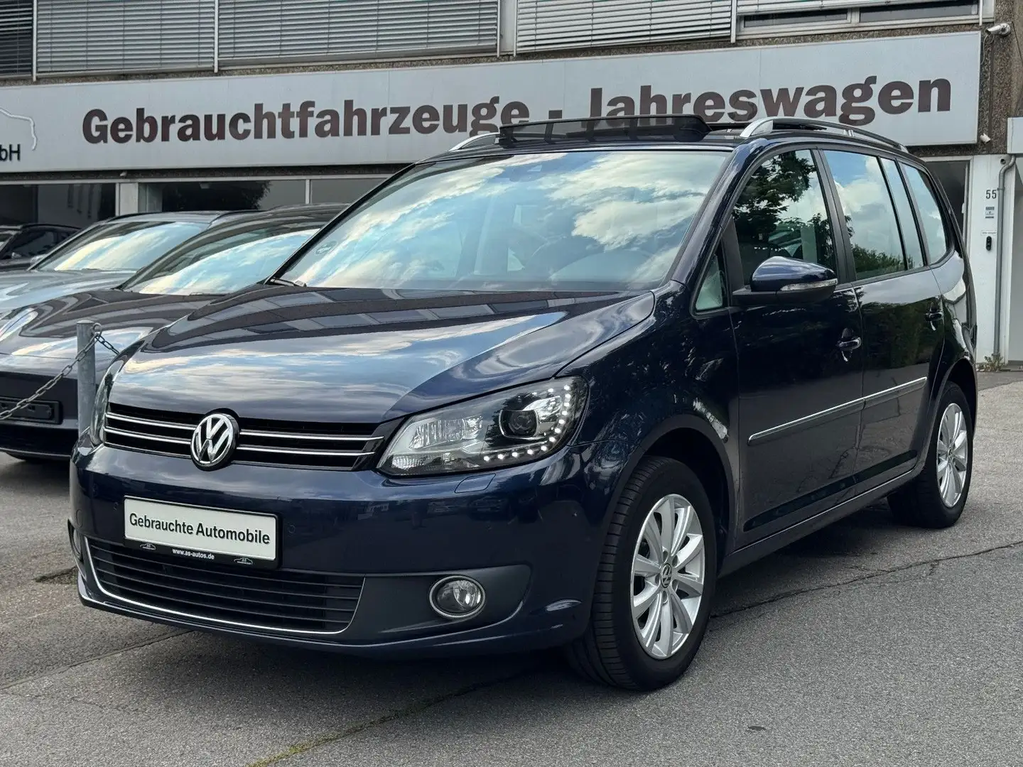 Volkswagen Touran 1.4 TSI EcoFuel DSG Highline Panorama AHK Blau - 1