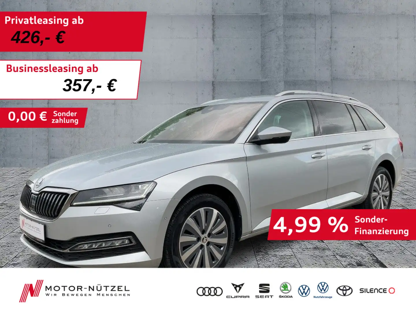Skoda Superb Combi 2.0TSI DSG STYLE MATRIX+NAV+ACC+AHK Plateado - 1